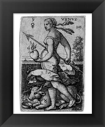 Framed Seven Planets - Taurus Print