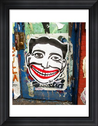 Framed Tilyou Graffiti Print