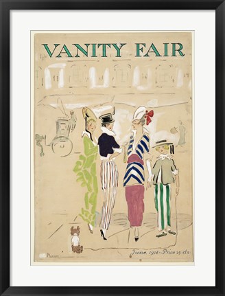 Framed Vanity Fair June 1914 Print