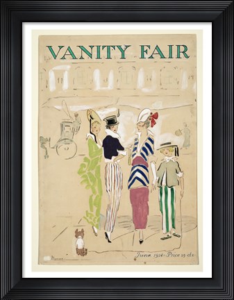 Framed Vanity Fair June 1914 Print