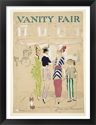 Framed Vanity Fair June 1914 Print