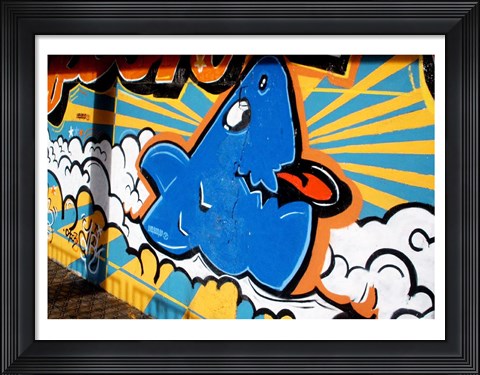 Framed Vitoria - Graffiti &amp; Murals Print