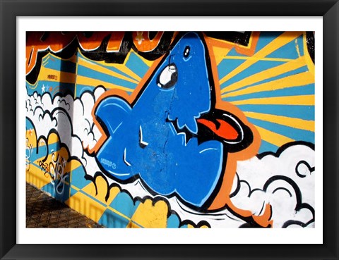 Framed Vitoria - Graffiti &amp; Murals Print