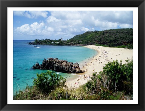 Framed Waimea Bay Print
