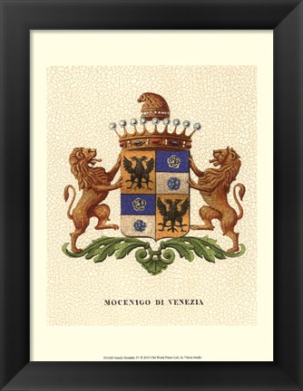 Framed Stately Heraldry IV Print