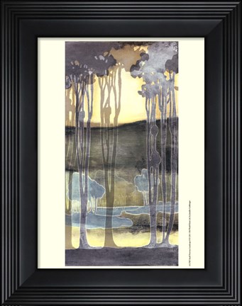 Framed Small Nouveau Landscape II Print
