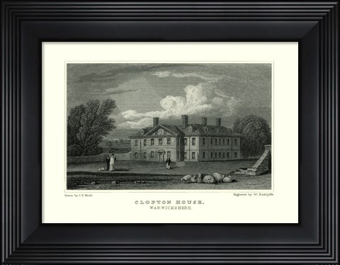Framed Clopton Hall Print