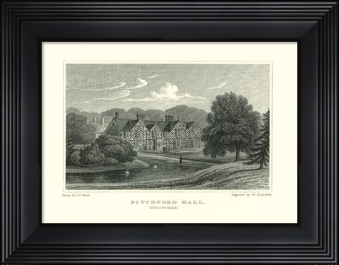 Framed Pitchford Hall Print