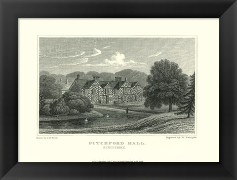 Framed Pitchford Hall Print