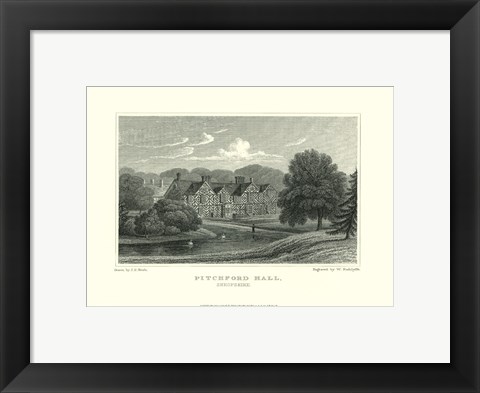 Framed Pitchford Hall Print