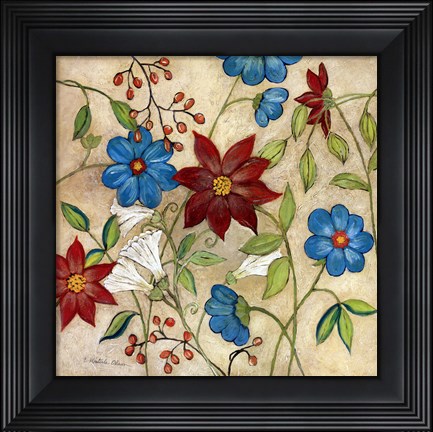 Framed Cottage Garden I Print