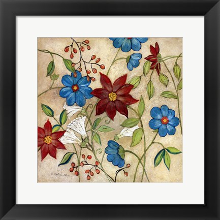 Framed Cottage Garden I Print