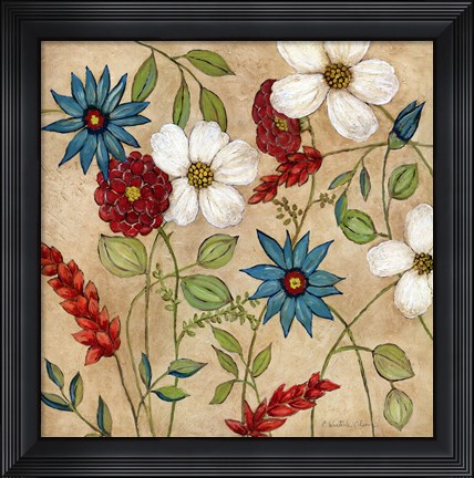 Framed Cottage Garden II Print