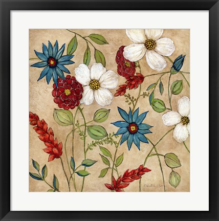 Framed Cottage Garden II Print