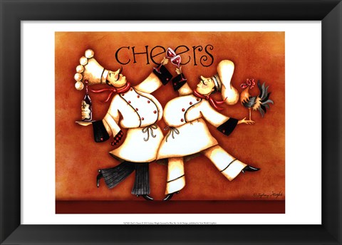 Framed Chef&#39;s Cheers Print