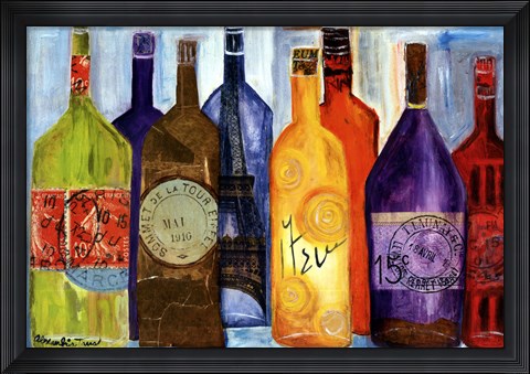 Framed Vive La Bourgogne Print