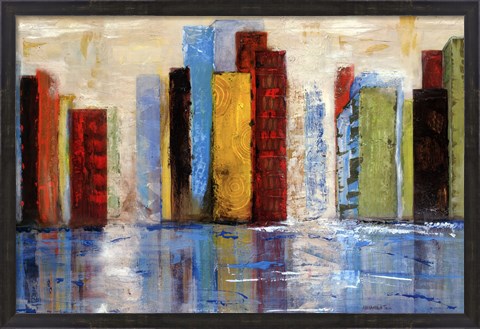 Framed City of Colors Print