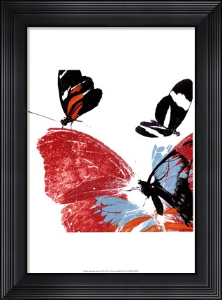 Framed Butterflies Dance IX Print