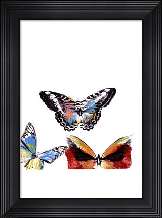 Framed Butterflies Dance II Print