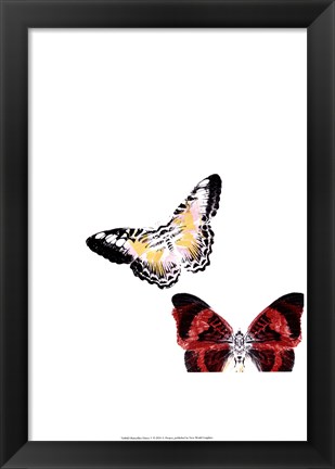 Framed Butterflies Dance V Print