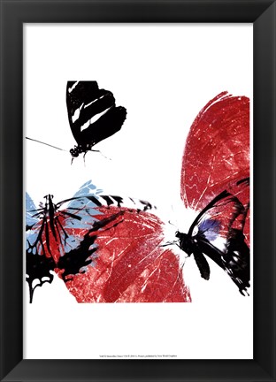 Framed Butterflies Dance VIII Print