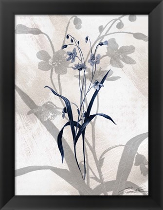 Framed Indigo Bloom III Print