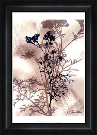 Framed Indigo Bloom I Print