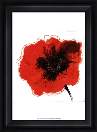 Framed Red Drops I Print