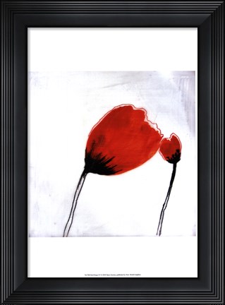 Framed Red Drops IV Print