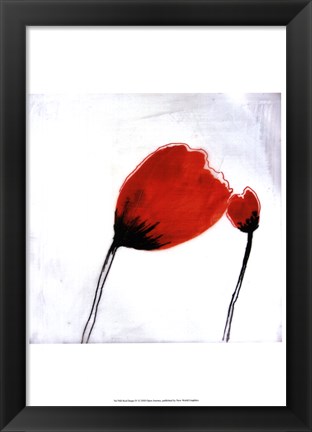 Framed Red Drops IV Print