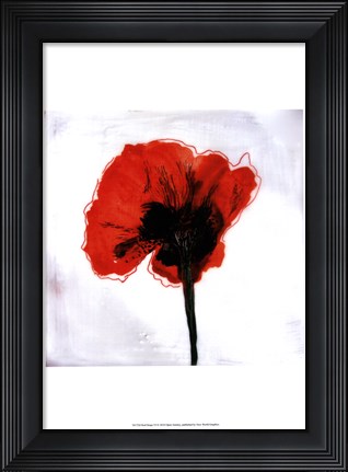 Framed Red Drops VI Print