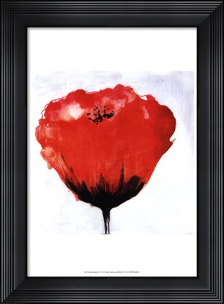 Framed Red Drops IX Print