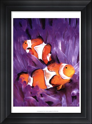 Framed Jeweled Fish I Print