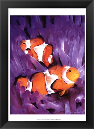 Framed Jeweled Fish I Print