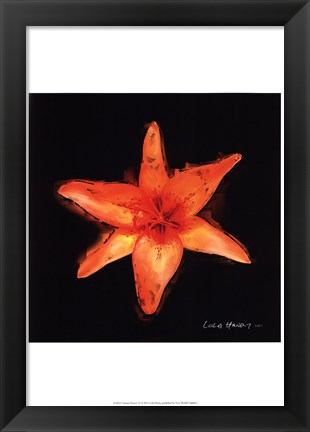 Framed Vibrant Flower VI Print