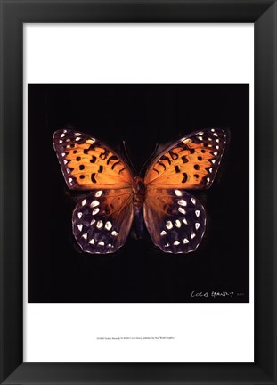 Framed Techno Butterfly IV Print