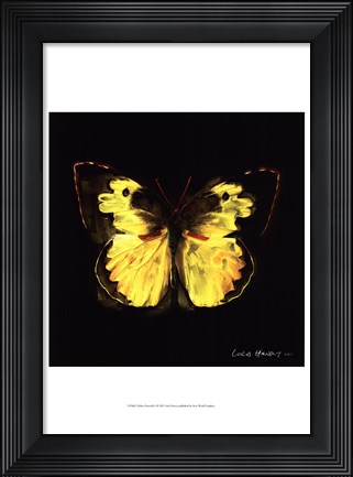 Framed Techno Butterfly I Print