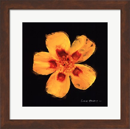 Framed Vibrant Flower X Print