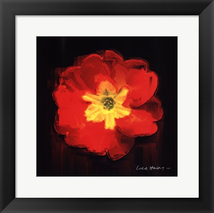 Framed Vibrant Flower IX Print