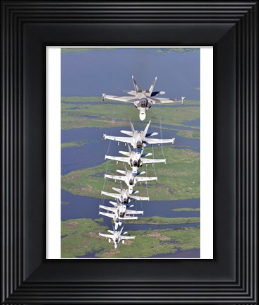 Framed FA-18 Hornets Print