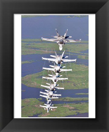 Framed FA-18 Hornets Print