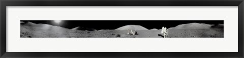 Framed Apollo 17 Moon Panorama Print