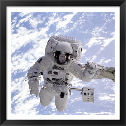 Framed Michael Gernhardt in Space During STS-69 in 1995 Print