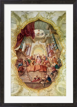 Framed Schloss Beuggen Schlosskirche (Deckengemalde) Print