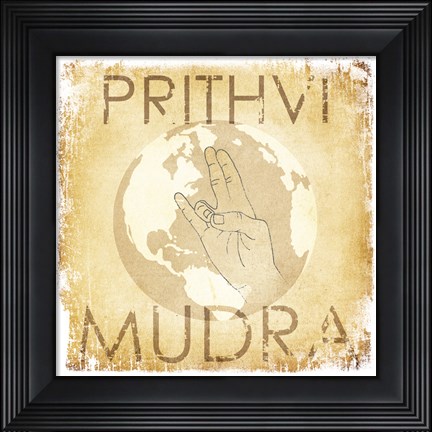 Framed Prithvi Mudra (The World) Print