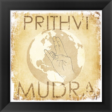 Framed Prithvi Mudra (The World) Print