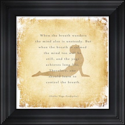 Framed When the Breath Wanders Print
