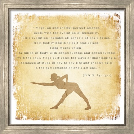 Framed Yoga is a Perfect Science Print