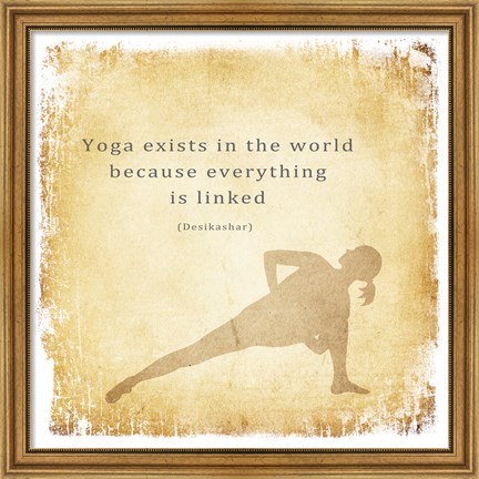 Framed Yoga Exists Print