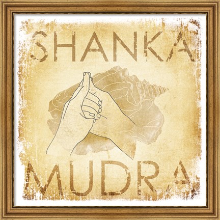 Framed Shanka Mudra (Conch) Print